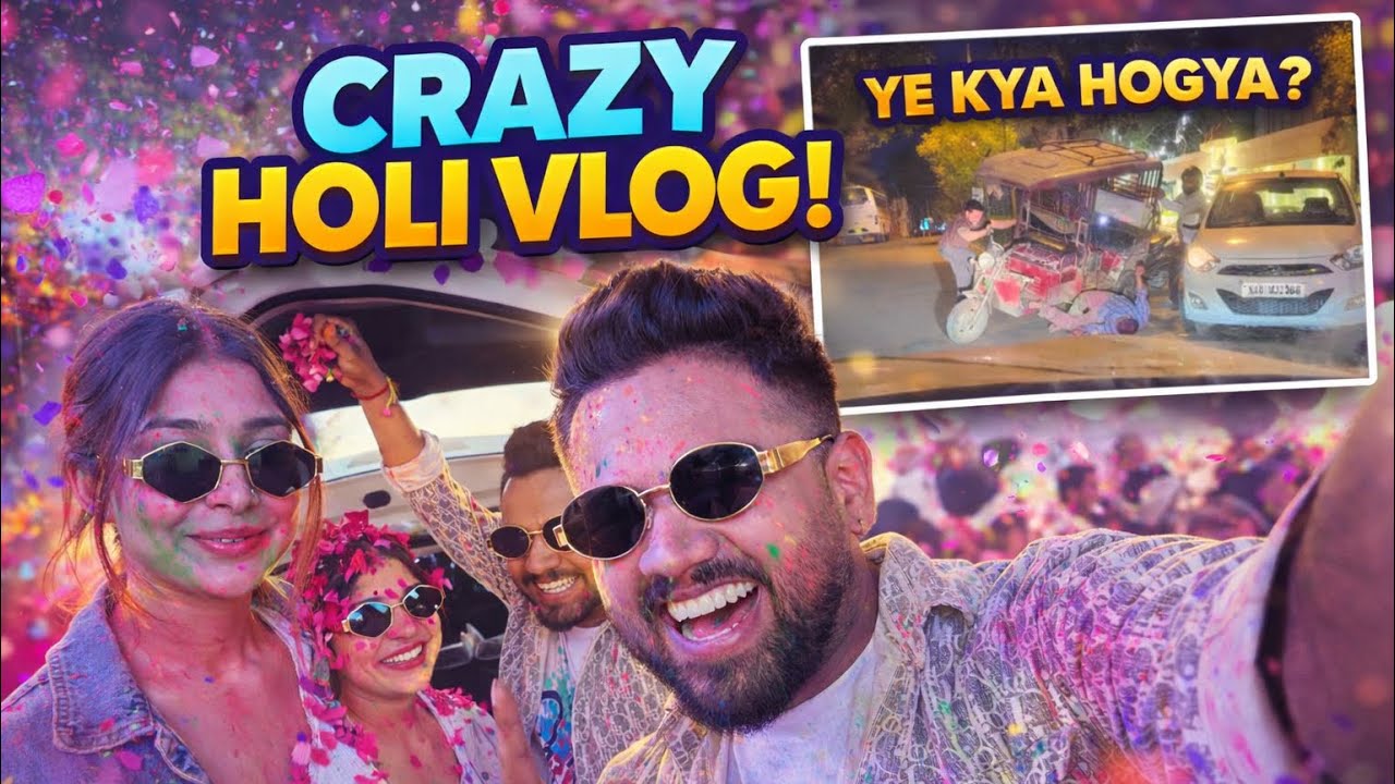 Holi celebration 2026 with family || Best Holi Ever with Family! 🌈 + Concert Night 🎶 + Dinner 🍽️ 