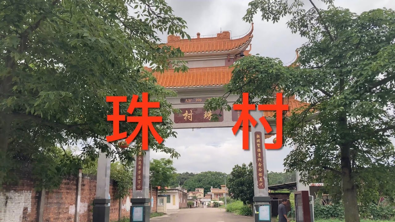 鶴山之行：應網友請求，拍攝鶴山市龍口鎮三洞珠村，美麗的鄉村，風水寶地，漂亮的房子，看看鶴山市的鄉村风貌！