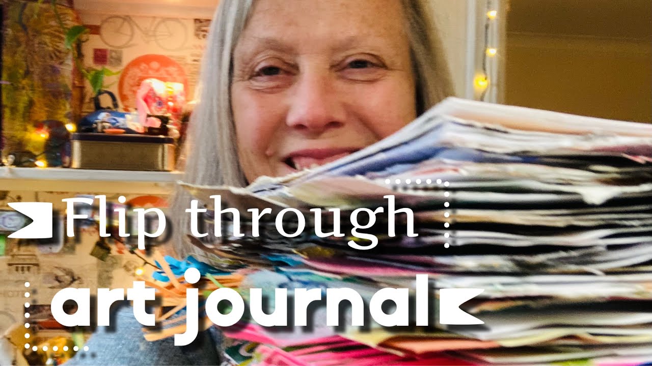 Art journal flip through composition notebook ideas #flipthroughfriday