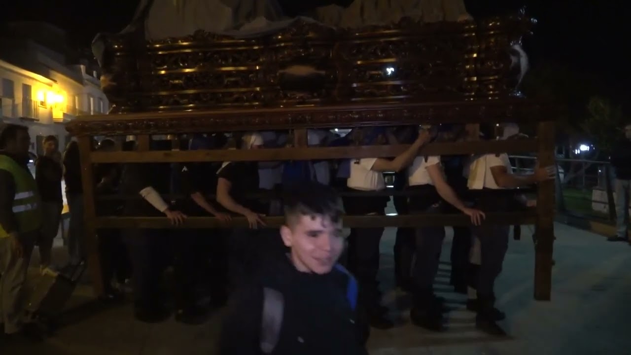 Ensayo costaleros agonía en el huerto. Salida, padre Galán y entrada/ Morón 2024