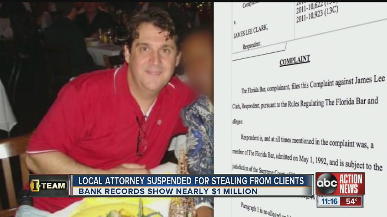 Tampa lawyer accused of bilking nearly $1 Million from clients' trust accounts
