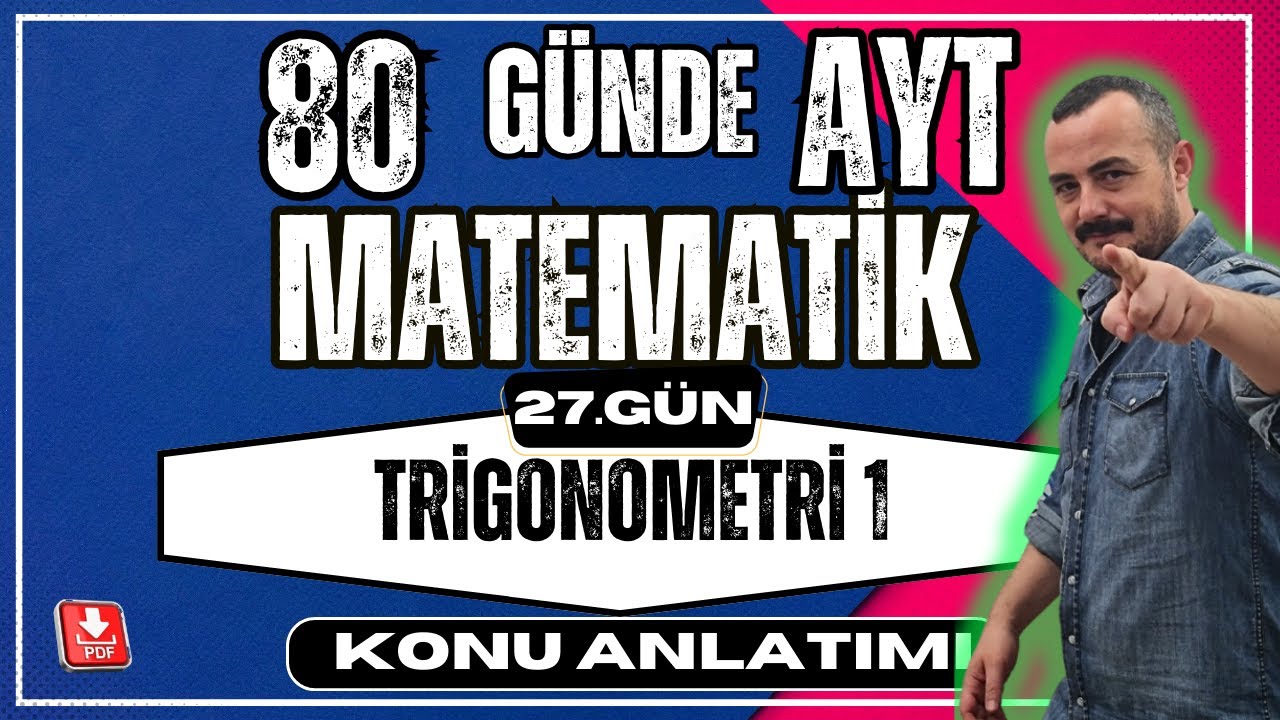 🟥Trigonometri 1 ✅ Birim Çember| 80 Günde AYT Matematik |AYT Matematik Anlatımı💯