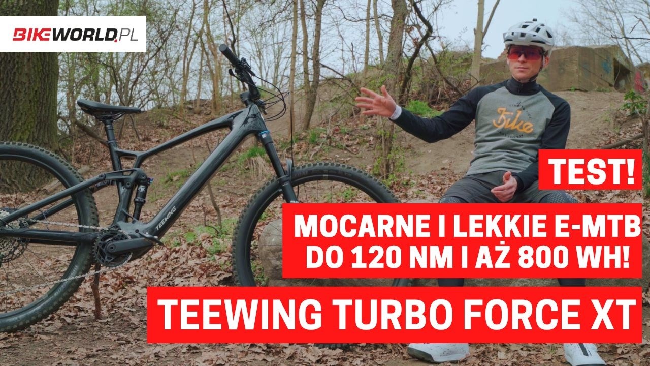 TEST: Teewing Turbo Force XT - mocarny e-MTB z wł&oacute;kna węglowego na DJI Avinox (aż do 120 Nm!)