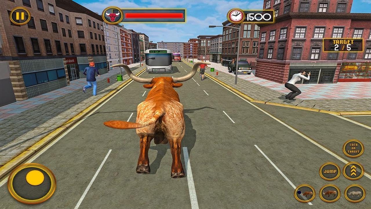 Wild Bull In The City : Bull Simulator Games-By Freaking Games- Android