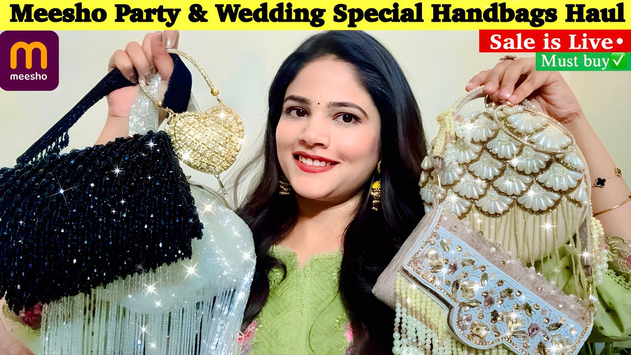 Meesho Handbag Haul | Meesho wedding handbag and cluthes Beautiful Collection Honest Review 🥰