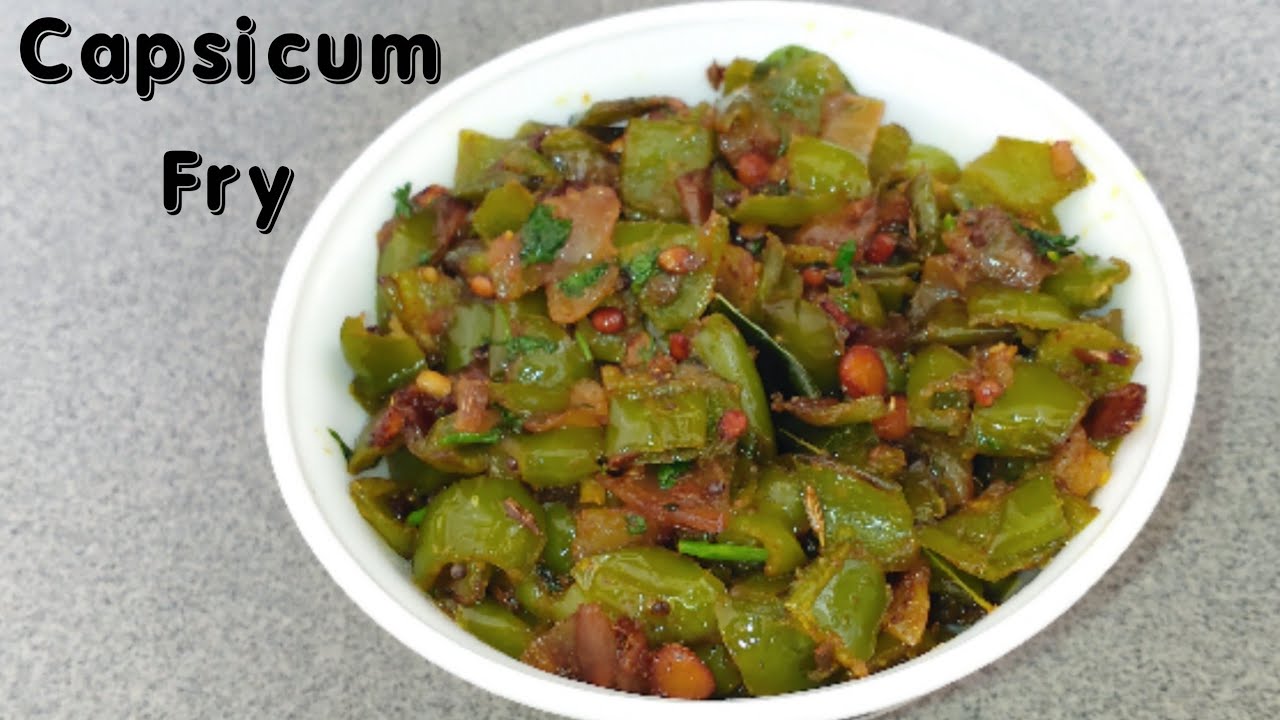 Capsicum fry / Capsicum vepudu / Tasty capsicum fry