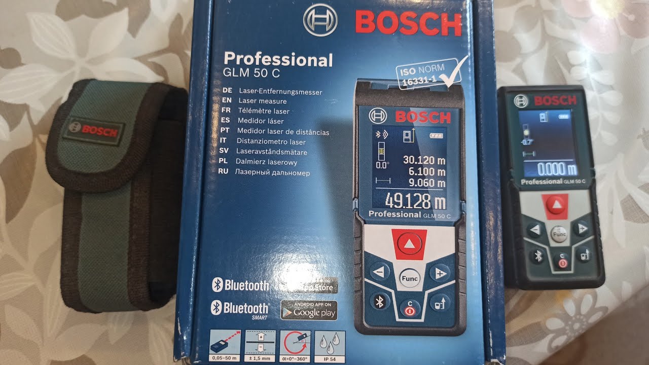 Лазерный дальномер, рулетка с Bluetooth. Зачем покупать бренд. Bosch GLM 50 C Professional.