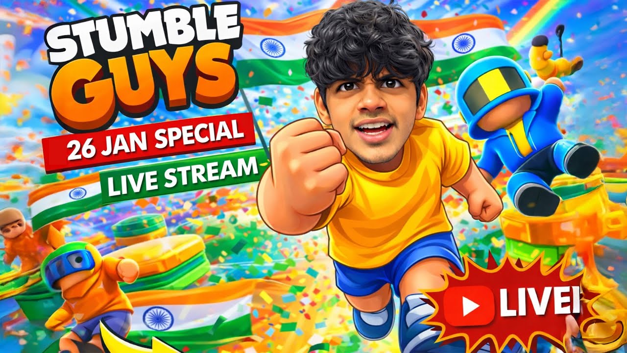 26 JAN SPECIAL | Stumble Guys LIVE 🔴 | @InfernoKing4 #stumbleguyslive #livestream