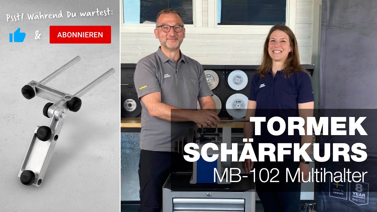 MB-102 Multihalter – Messer & flache Fasen besser Schleifen | Teil 20 | Tormek Live Schärfkurs