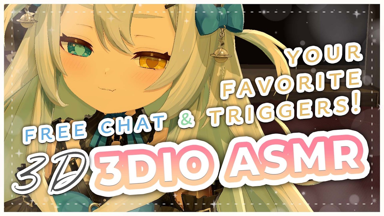 【ASMR 3DIO】 Chatting while doing your favorite triggers!!  【Akugaki Koa】