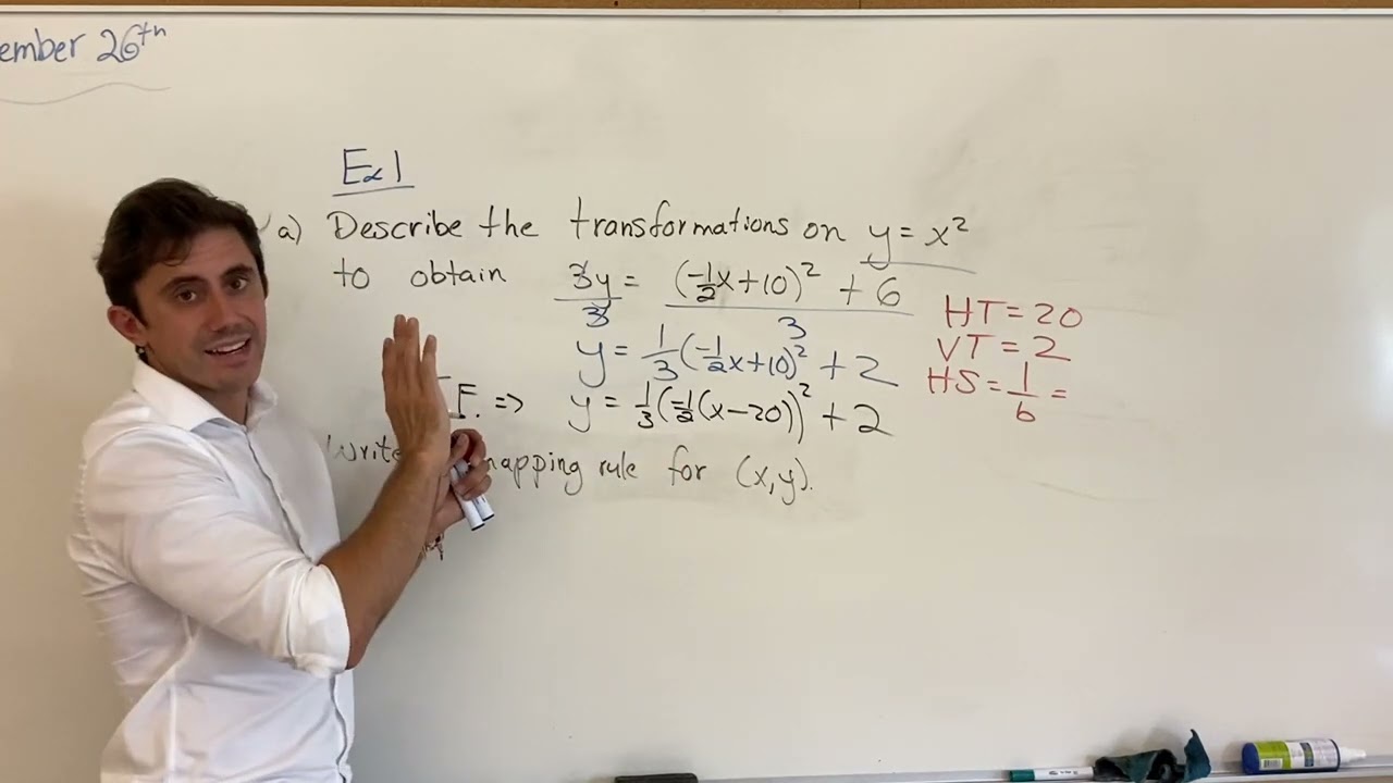 Precal 12 - Transformations & Mapping rule