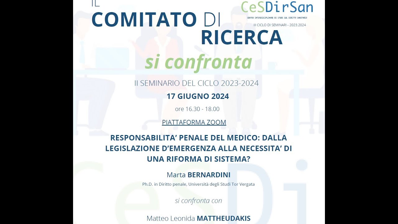 RESPONSABILITÀ PENALE DEL MEDICO