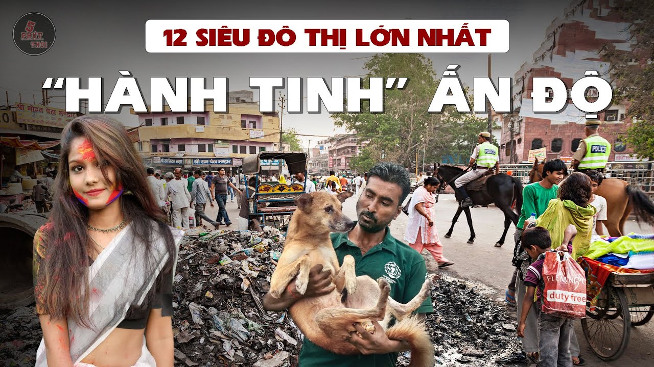 12 SIÊU ĐÔ THỊ LỚN NHẤT ẤN ĐỘ HIỆN NAY | TOP 1 BẰNG 1/3 VIỆT NAM