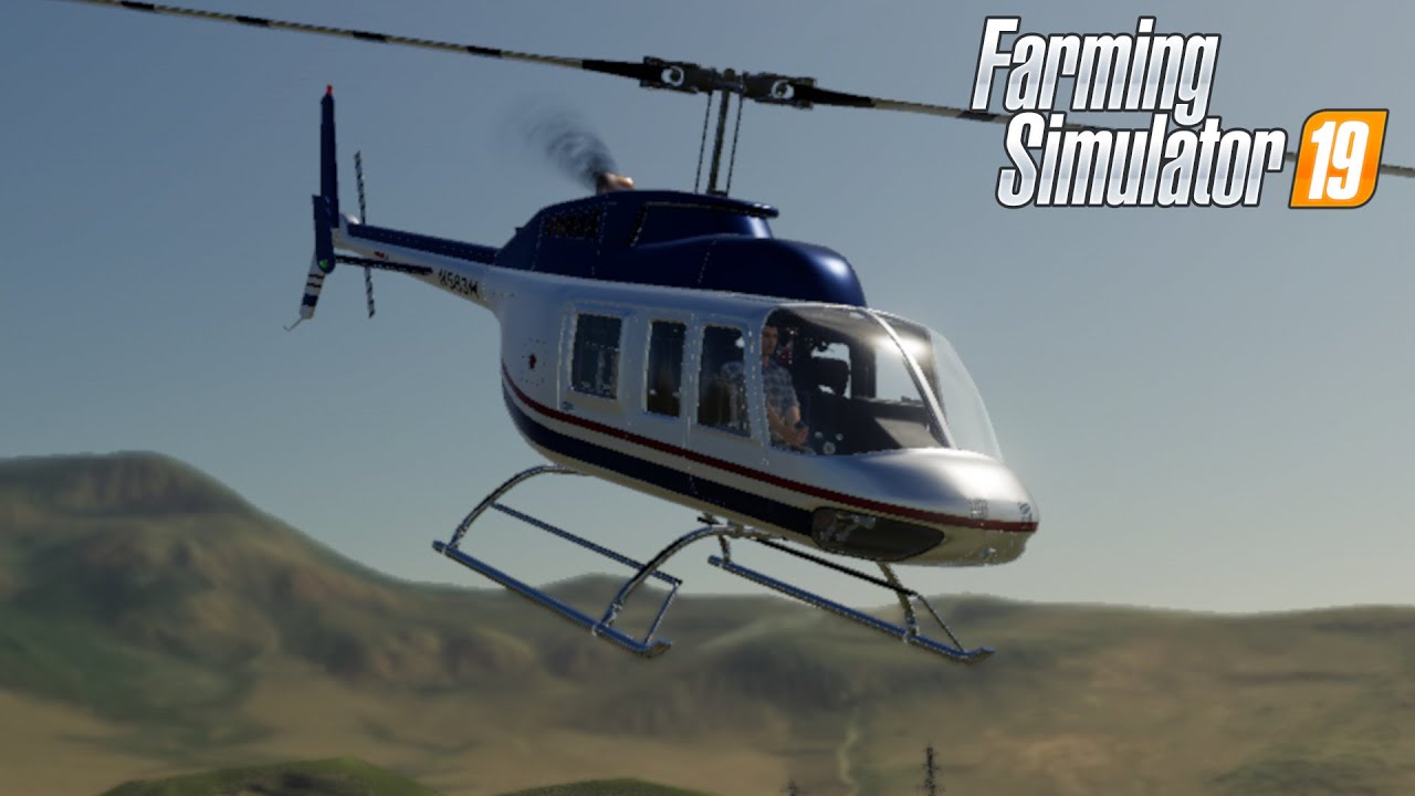 FS19 - Helicopter BELL 206L - Farming Simulator 2019 Vehicle Mod