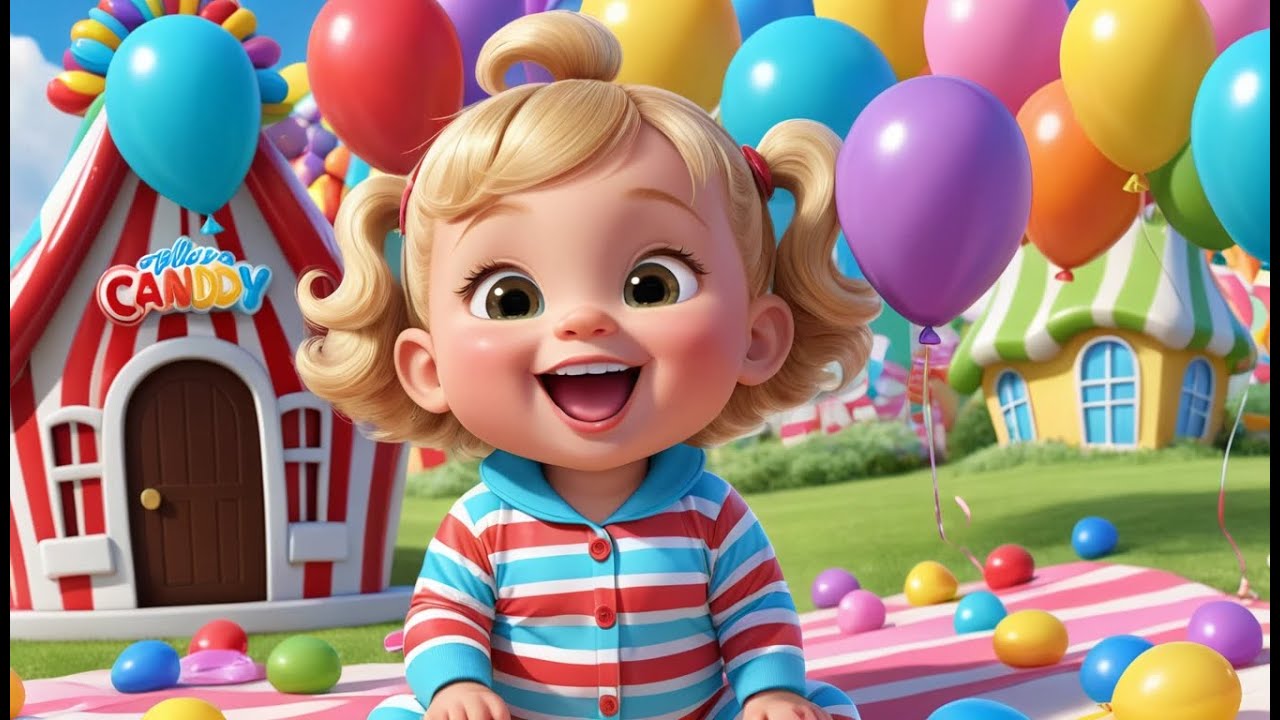 ABC Balloons in Candyland | Fun Learning Song for Kids | Colorful Alphabet Adventure Rhyme