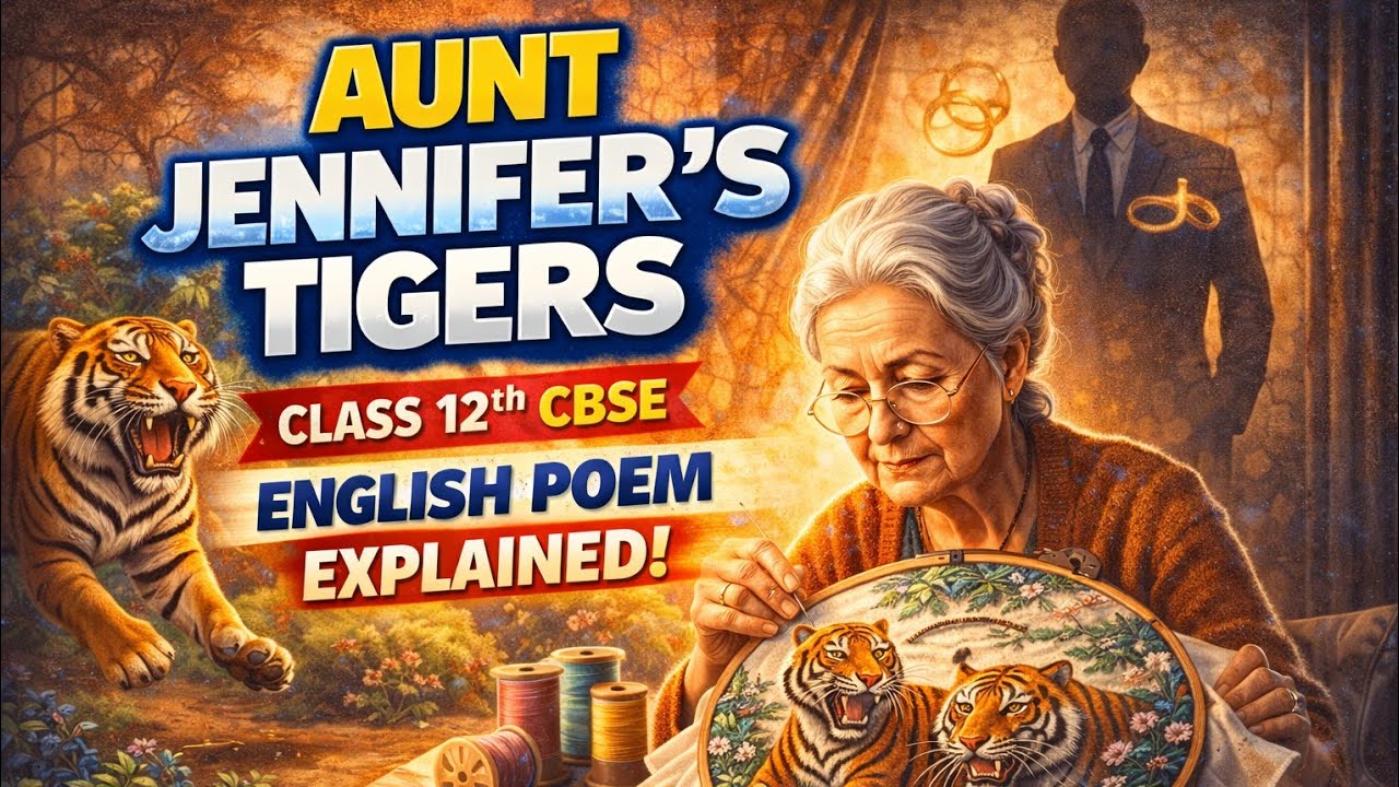 Aunt Jennifer’s Tigers | Class 12 English Flamingo | Explanation Line by Line by Meenakshi Sharma| 