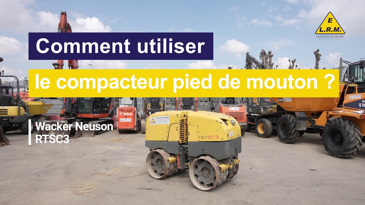 Comment utiliser un Pied de mouton Wacker Neuson RTSC3 ?