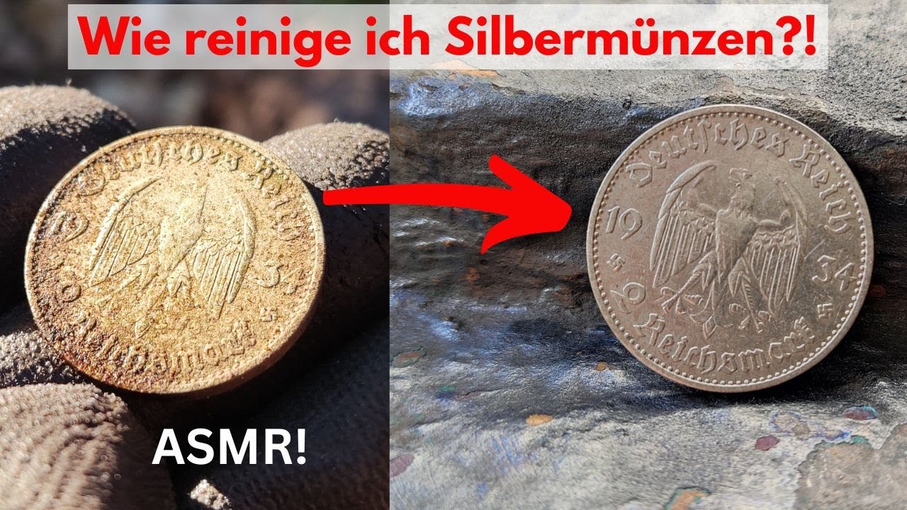 Meine Tipps zum reinigen von Silbermünzen! How do I clean silver coins?