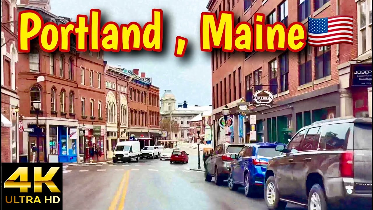 Driving Downtown Portland, Maine🇺🇸