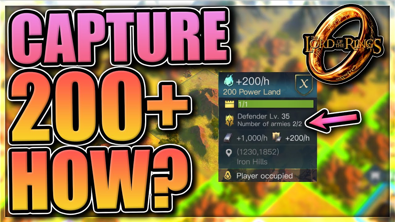 Capture a level 10 tile (2 armies defending) in LOTR Rise to War [can you solo it?]