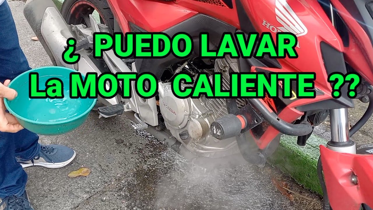 ¿ PUEDO LAVAR La MOTO ESTANDO CALIENTE ?  ( La Verdad ! )