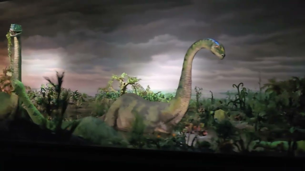 Disneyland Anaheim California train ride dinosaur land awesome 