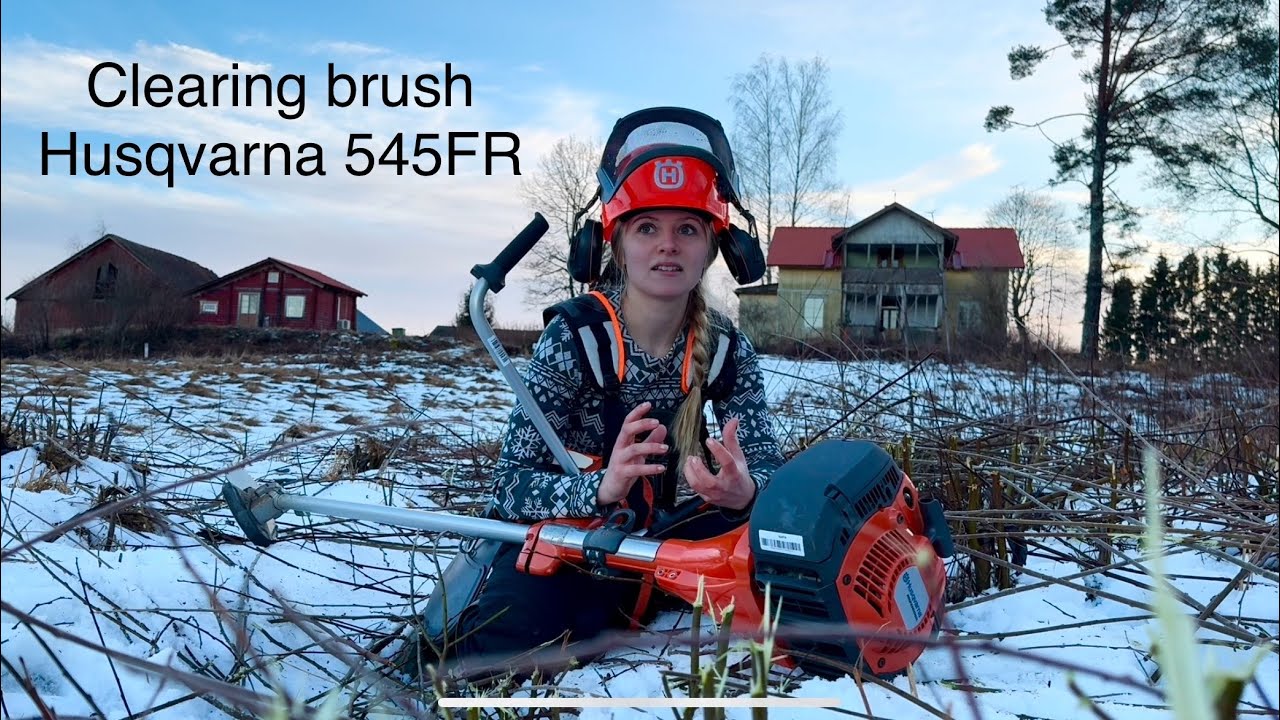 Clearing our land - Husqvarna 545FR