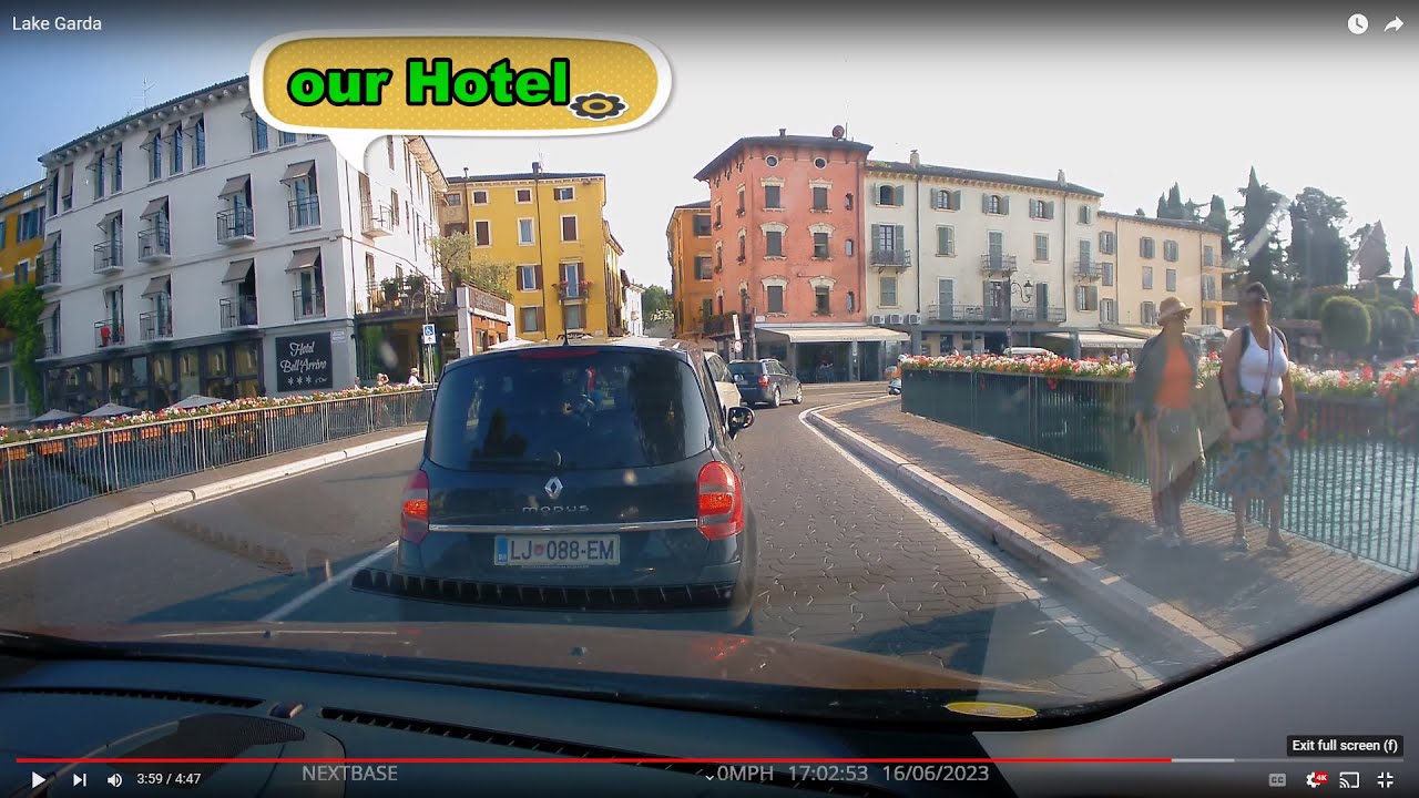 Driving  to our Hotel in Peschiera del Garda, Lake Garda - June 2023  -  Dashcam
