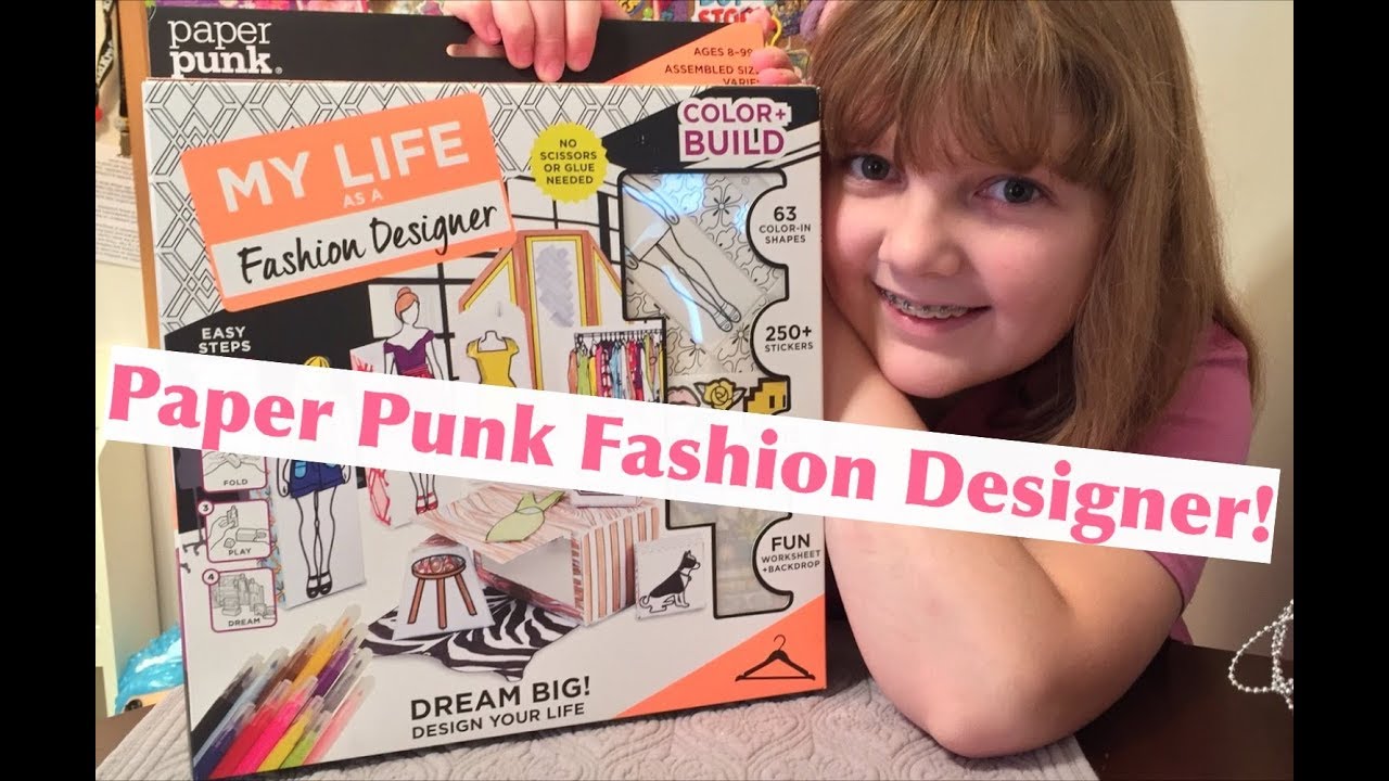 Paper Punk My Life as a Fashion Designer DIY Color + Build Kit – Unboxing, Review & Playtime!