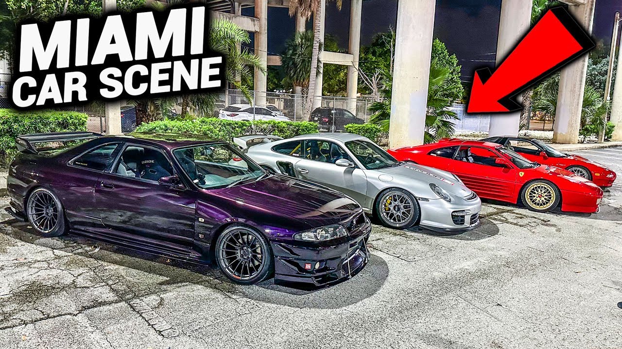 STREET RACERS TERRORIZE MIAMI STREETS!!! (JDM VS EURO!)