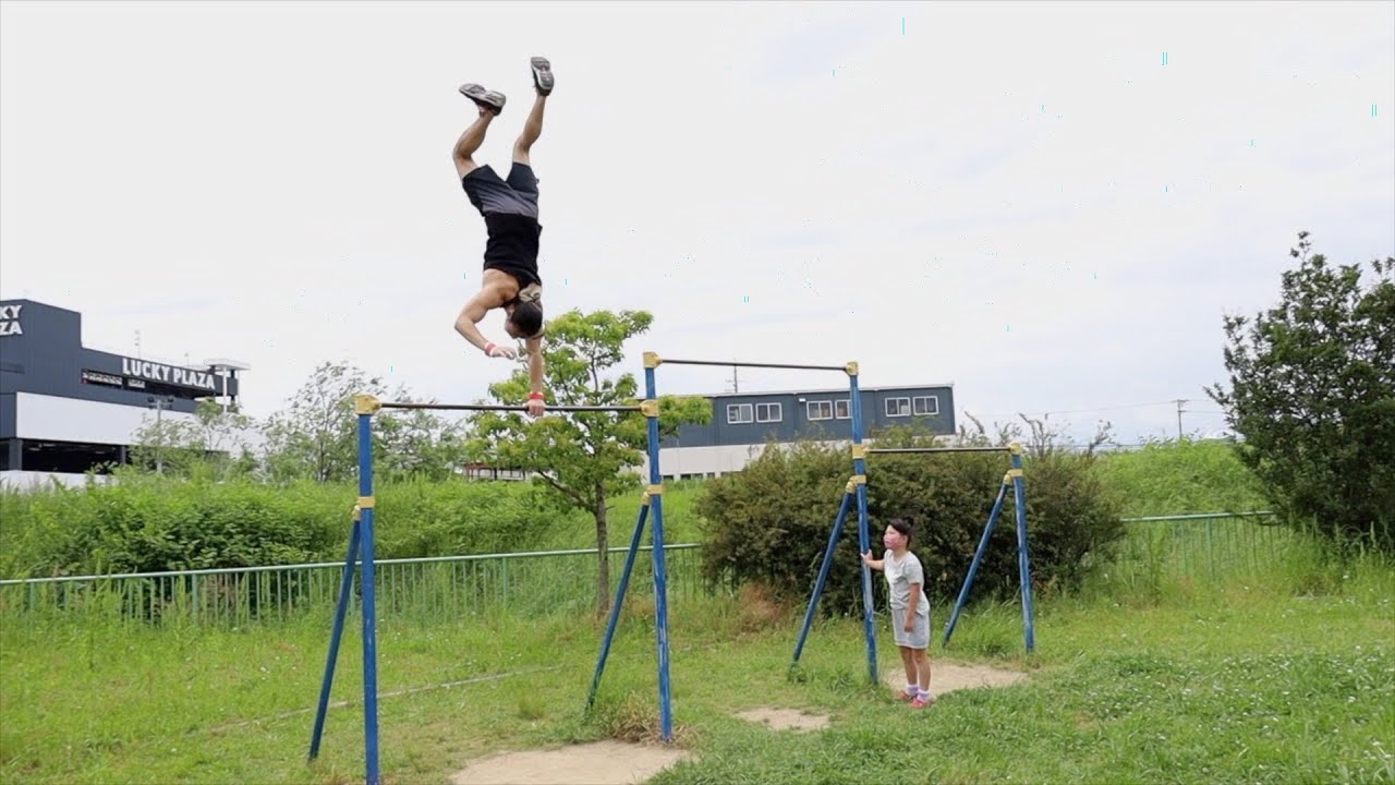 公園でパフォーマンスしていたら天才少女が現れました
