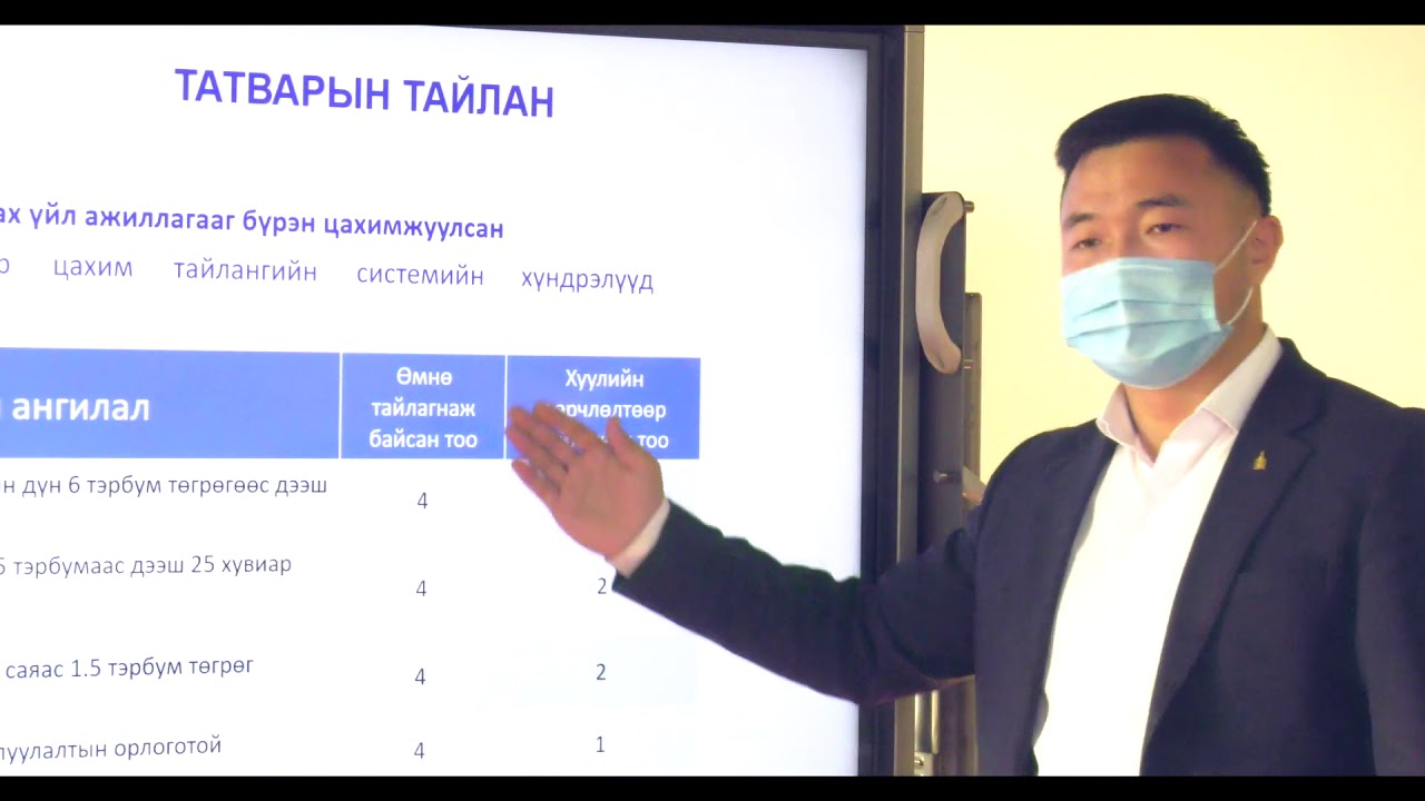 №1 - Татварын хуулийн шинэчлэл /цахим сургалт, зөвлөгөө/