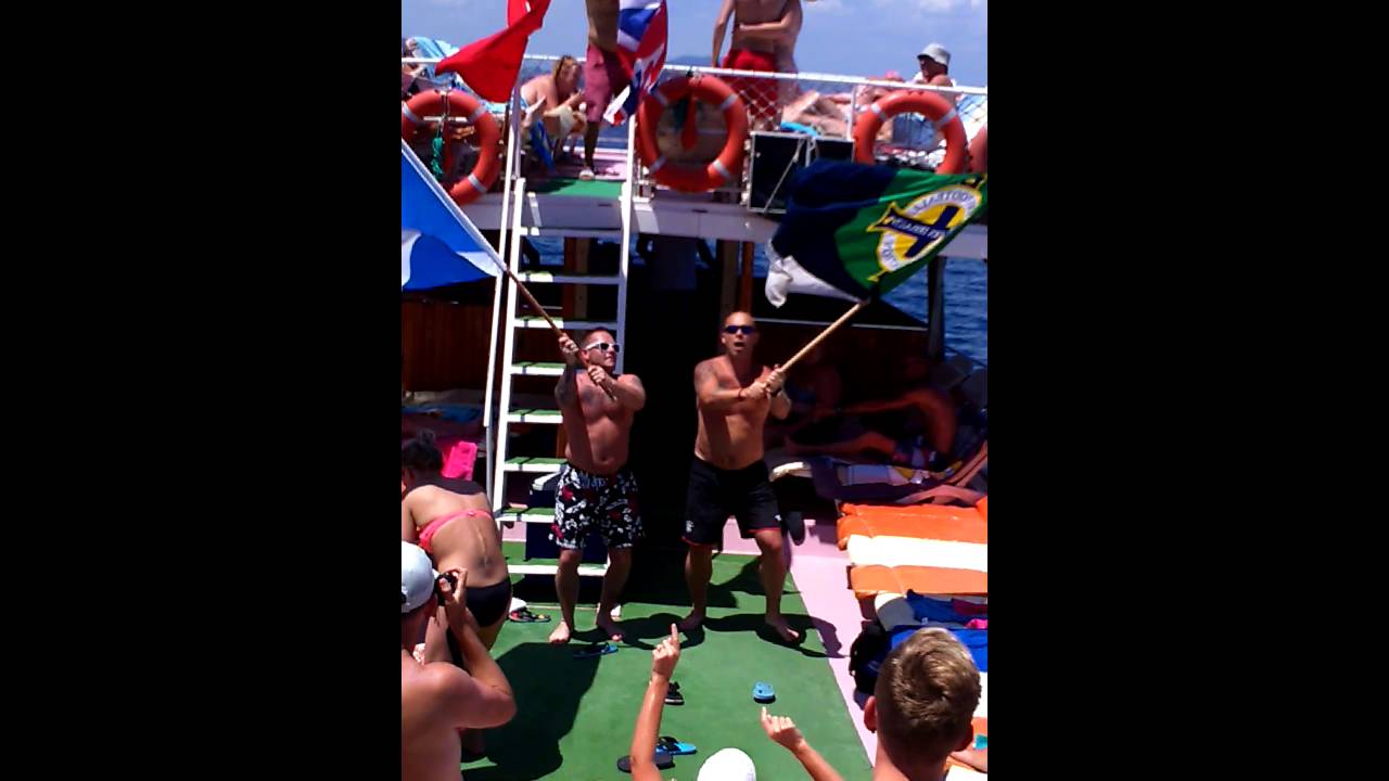 Ibrox bar marmaris boat trip will griggs on fire