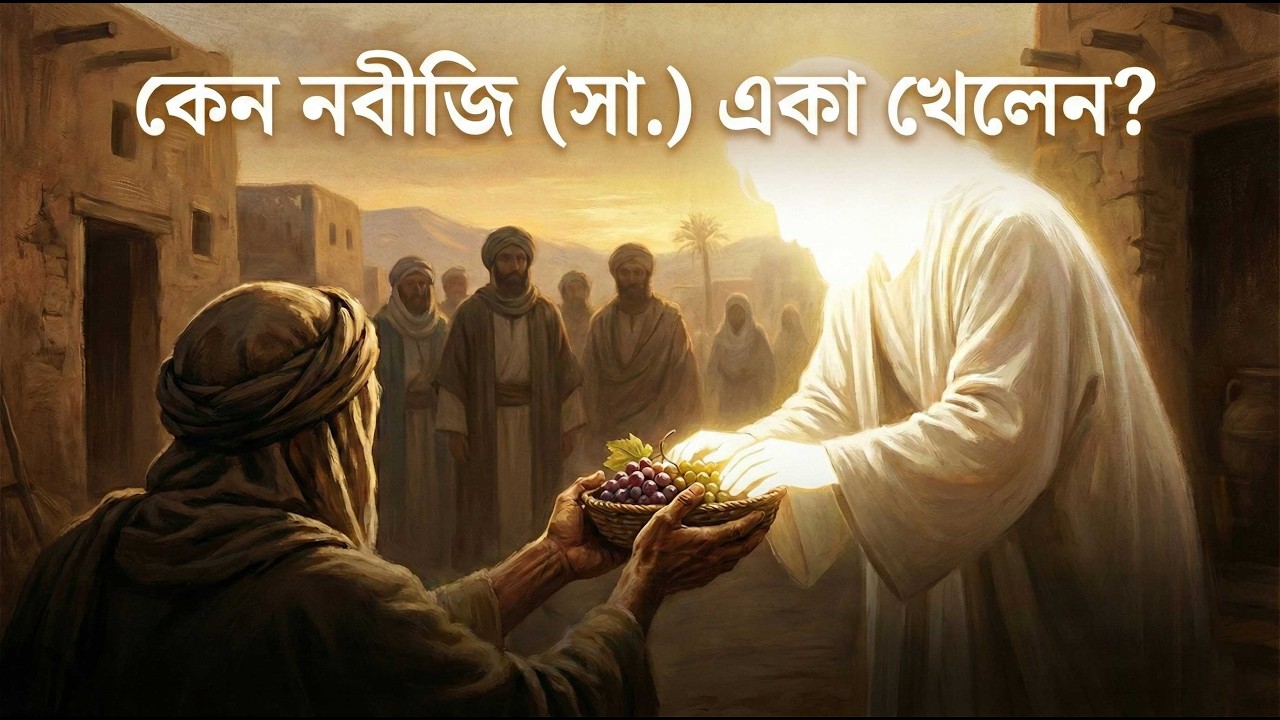 সাহাবীদের অবাক করে নবীজি কেন একা সব আঙ্গুর খেলেন  এক হৃদয়স্পর্শী ঘটনা || Islamic History