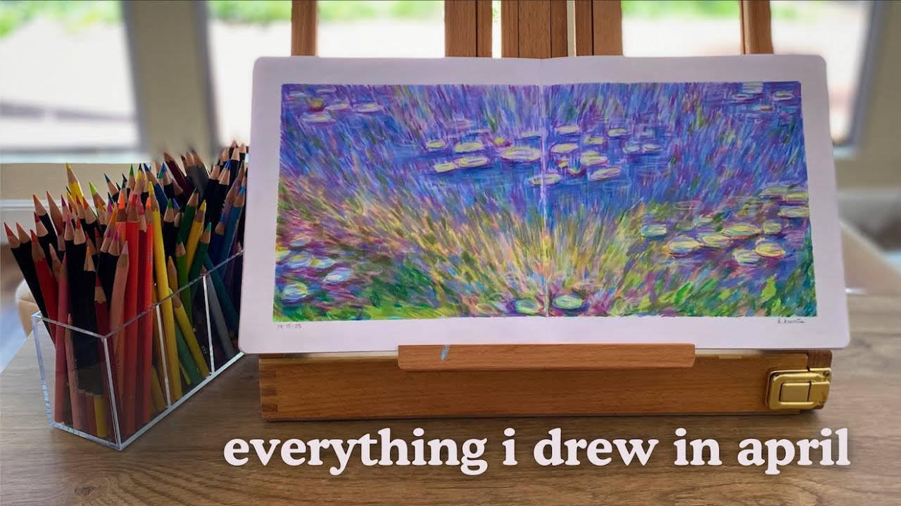 april sketchbook tour - monet's waterlilies