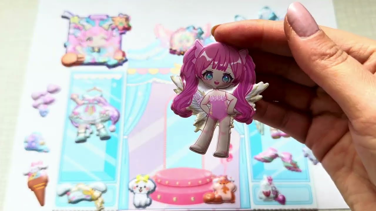 [paper diy] Sanrio Cinnamoroll Girls Dress Up Stickers 