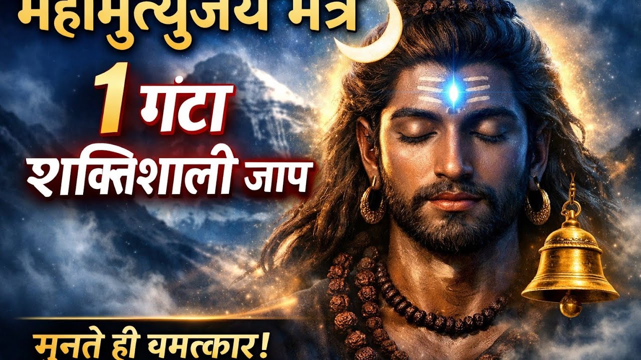 महामृत्युंजय मंत्र 1 घंटा | Powerful Shiv Mantra 2026 | Healing Meditationसुबह सुनें ये शिव मंत्र 