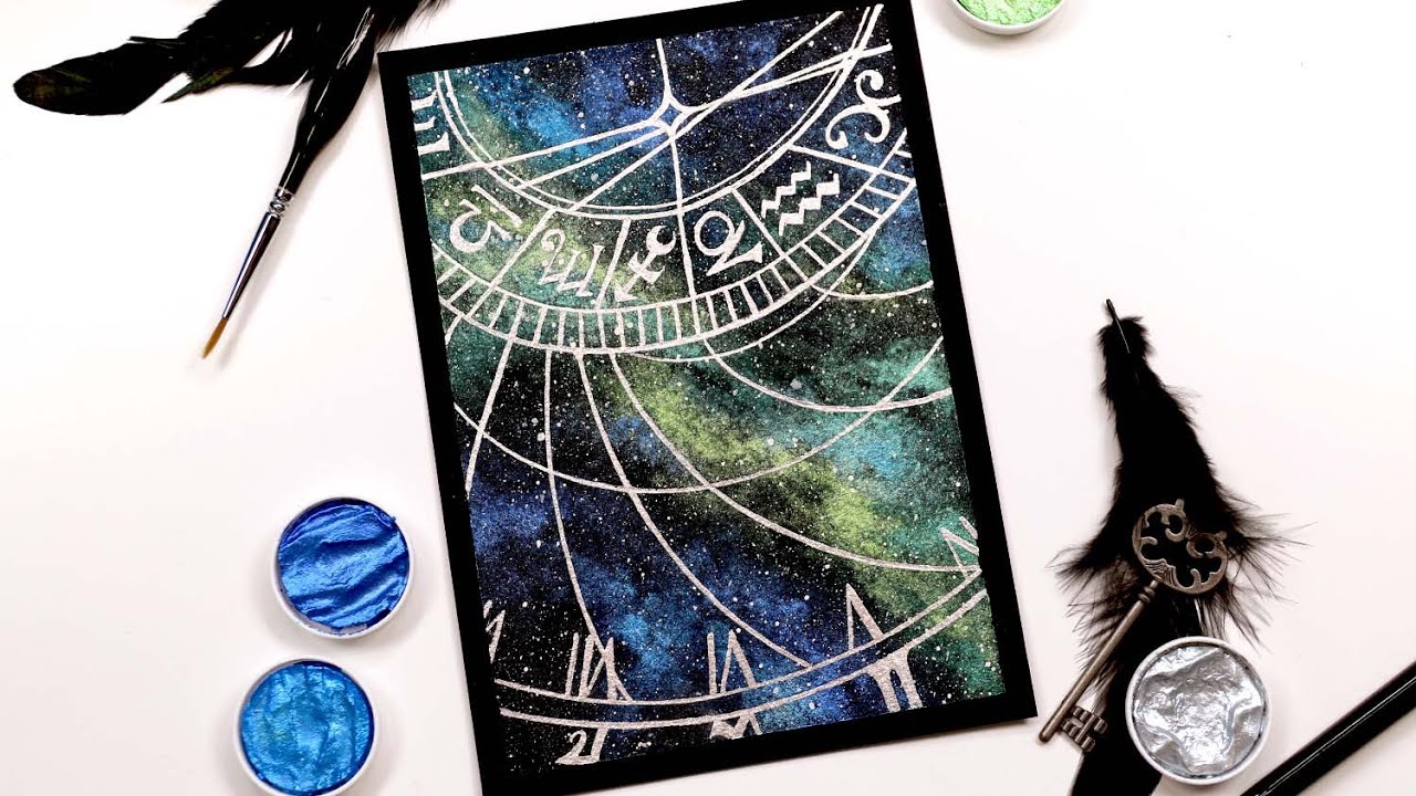 PAST Metal Watercolor Painting Time Lapse