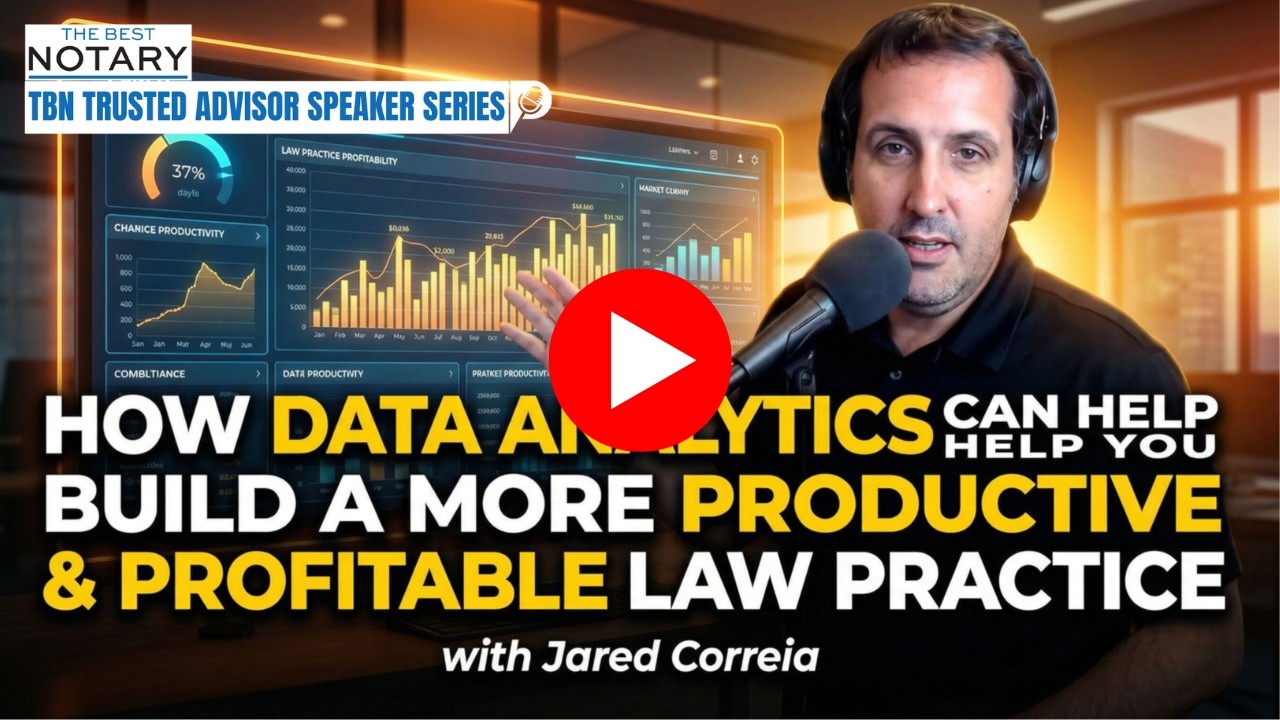 How Data Analytics Can Help You Build a More Productive & Profitable Law Practice with Jared Correia
