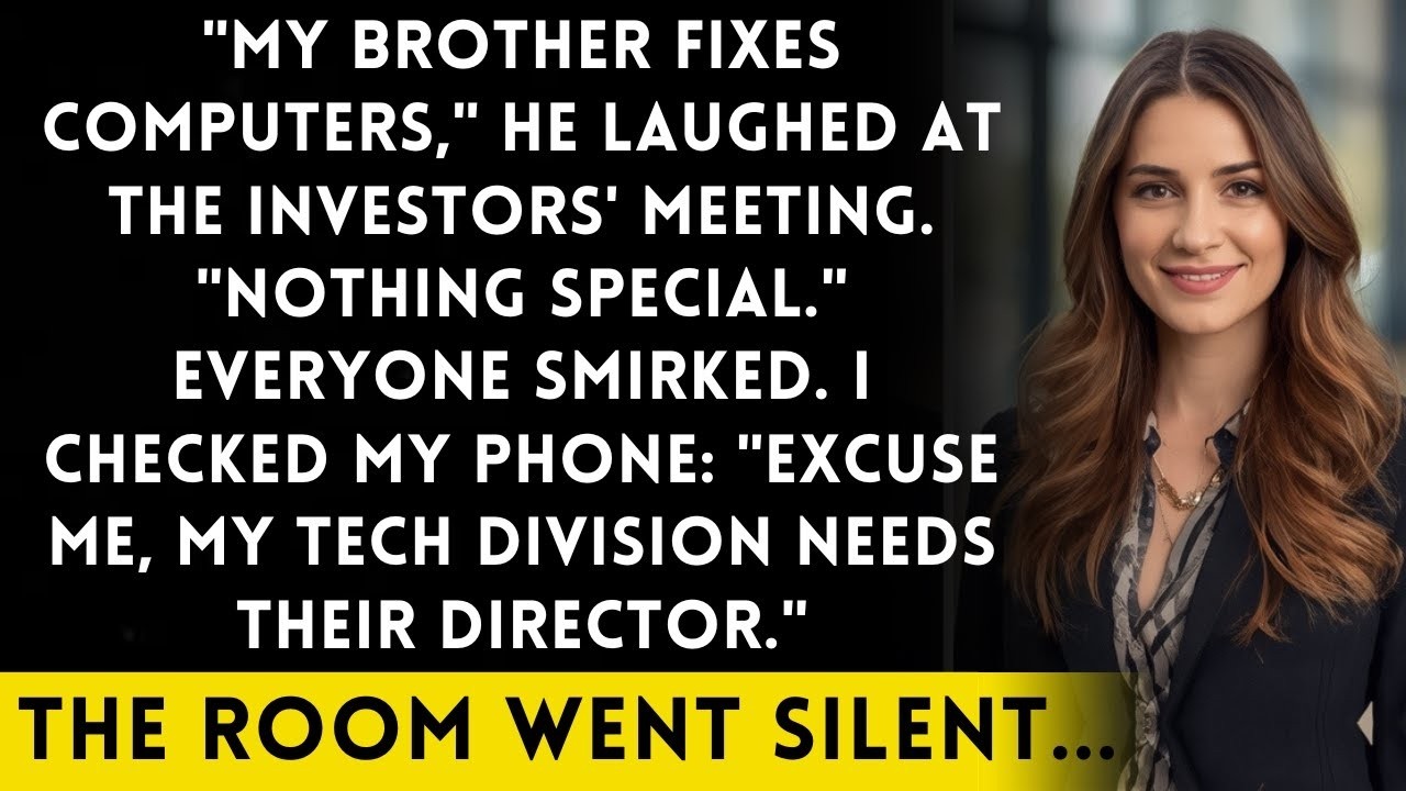 Brother Called Me 'Just An IT Guy'   Until His Company Needed Their Chief Technology Officer