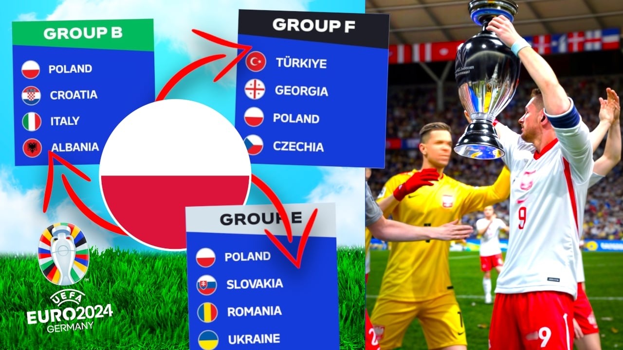 Dodałem Polskę do KAŻDEJ GRUPY na EURO 2024! 🇵🇱