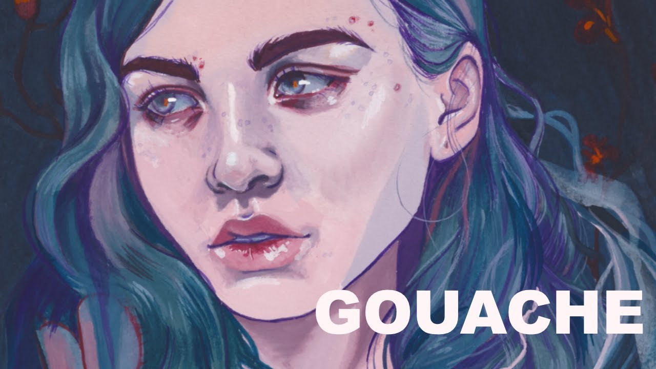 Color Choices // gouache painting process - ad