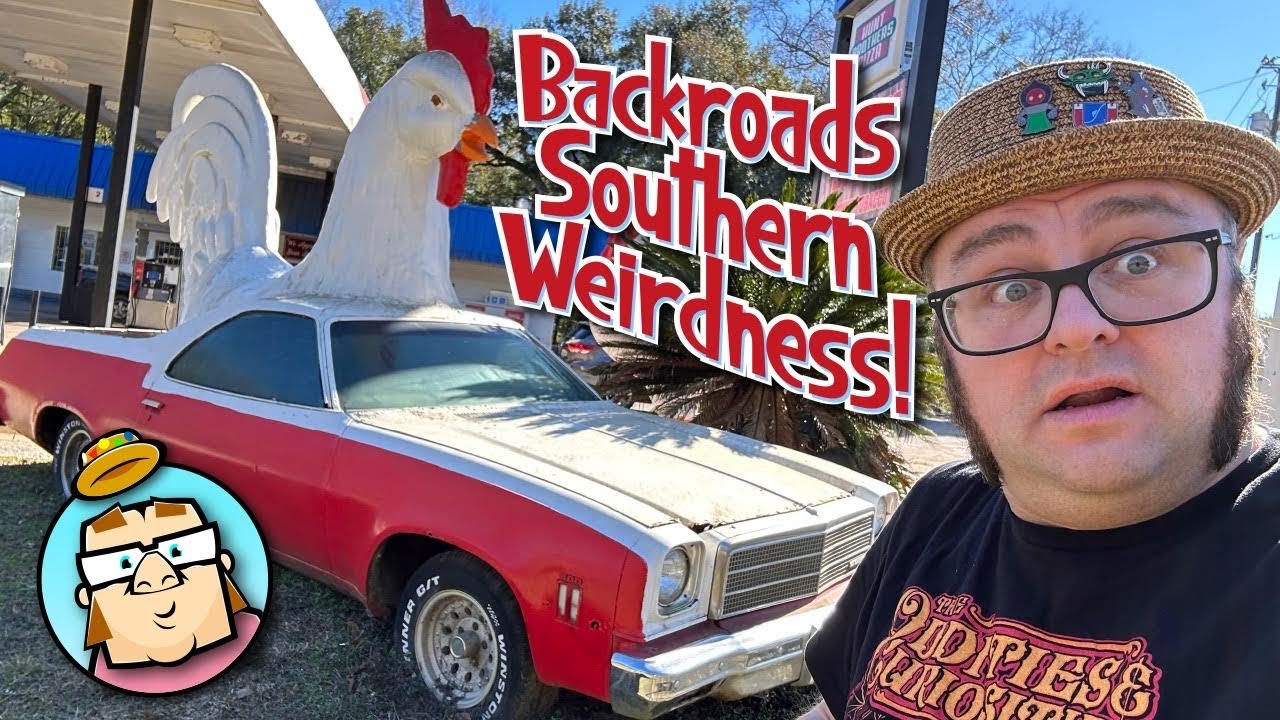 Pascagoula and Gulf Breeze UFO Locations!  Wacky Roadside Attractions!  Lambert's Throwed Rolls!