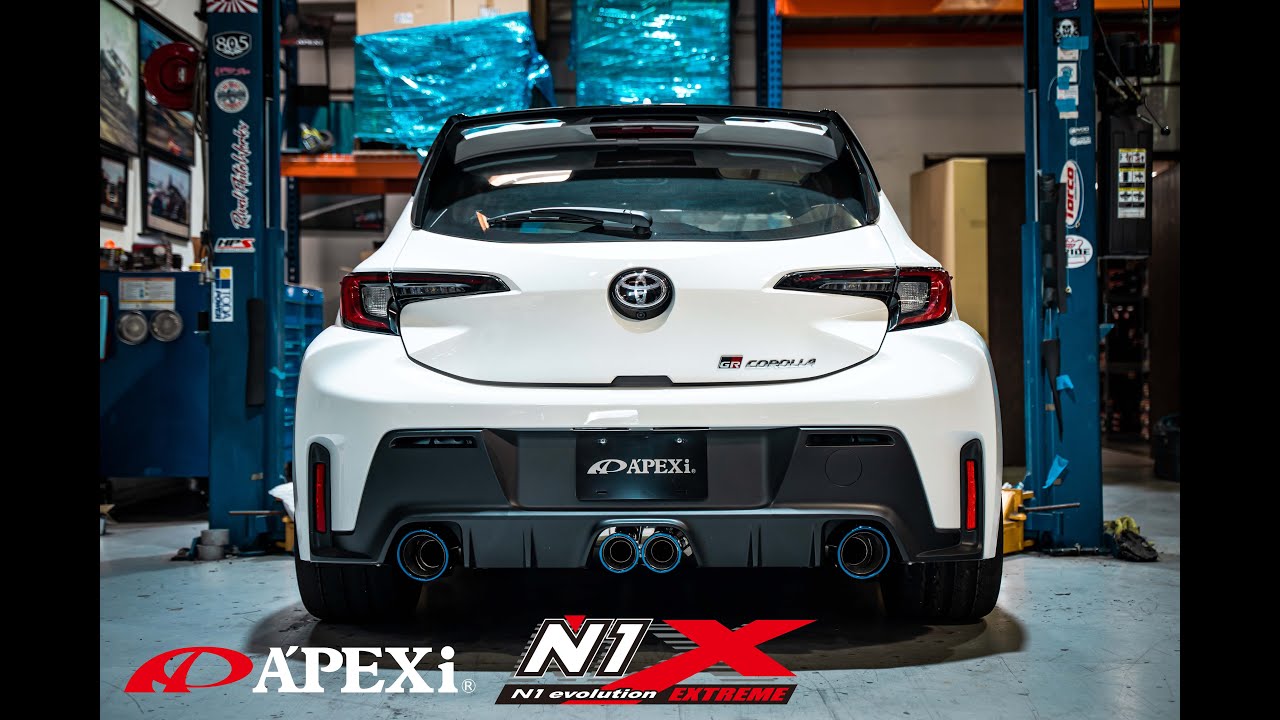 TOYOTA GRカローラ  APEXi N1-X マフラー音　Exhaust