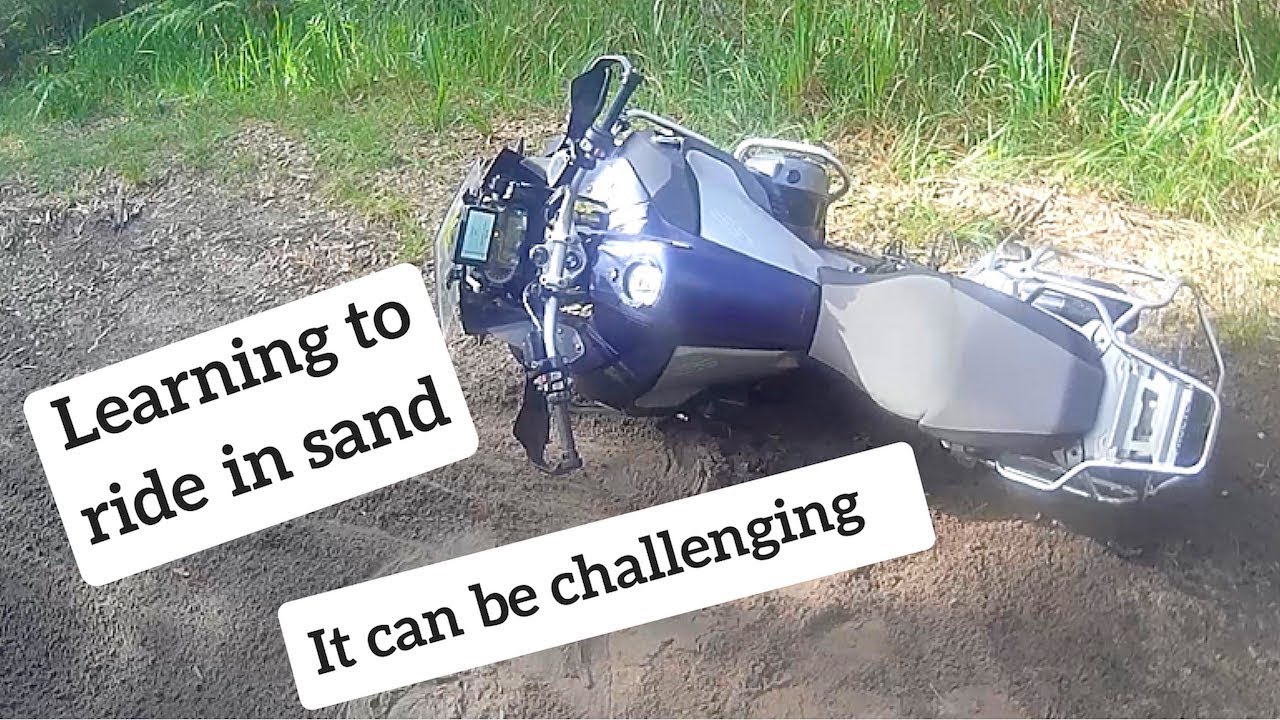 Learning to ride in sand on a GS 1200.