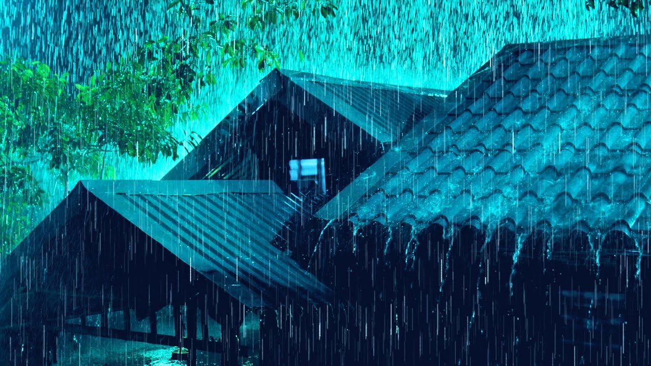 Засыпайте За 3 Минуты 🌧️ Сильный Дождь И Гром На Жестяной Крыше Для Глубокого Сна И Снятия Стресса