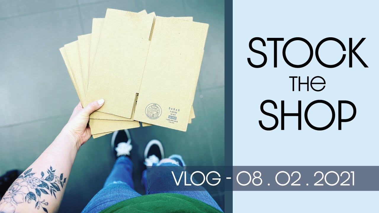 Print Shop Vlog - Stock the Shop and Take Inventory with Me as I set my Sticker Shop up for Success!