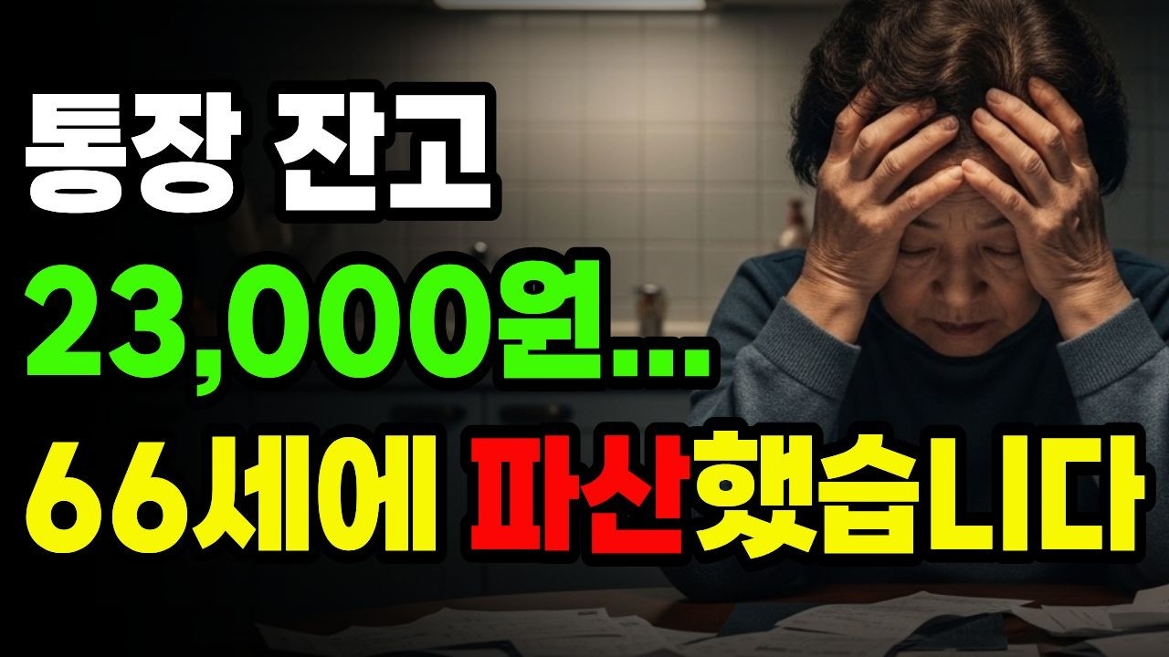 노후 파산&hellip; 지금 60대에게 벌어지는 일 #노후파산 #60대
