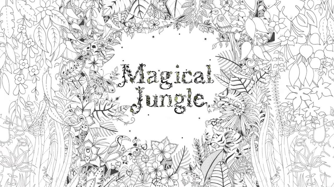 Magical Jungle - An Inky Expedition & Colouring Book