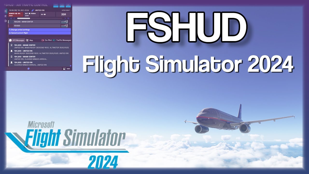 Первый взгляд на FSHud для Flight Simulator 2024